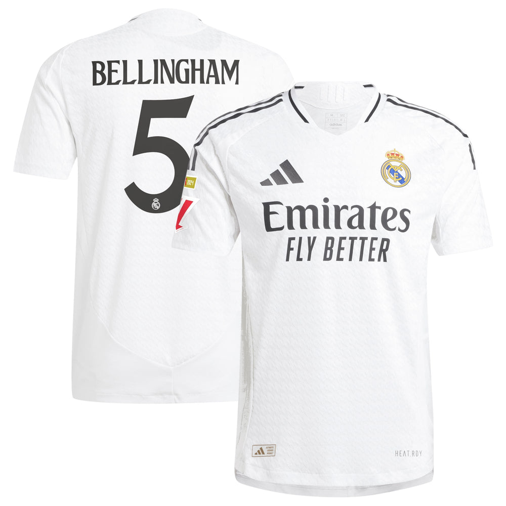 Jude Bellingham Real Madrid adidas 2024/25 Home Authentic Player Jersey - White adidas