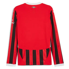 AC Milan Puma 2024/25 Home Long Sleeve Jersey - Red Puma