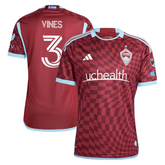 Sam Vines Colorado Rapids adidas 2024 One Flag Kit Authentic Player Jersey - Burgundy Adidas