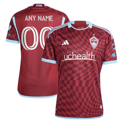 Colorado Rapids adidas 2024 One Flag Kit Authentic Custom Jersey - Burgundy Adidas