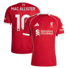 Alexis Mac Allister Liverpool adidas 2025/26 Home Jersey - Red Adidas