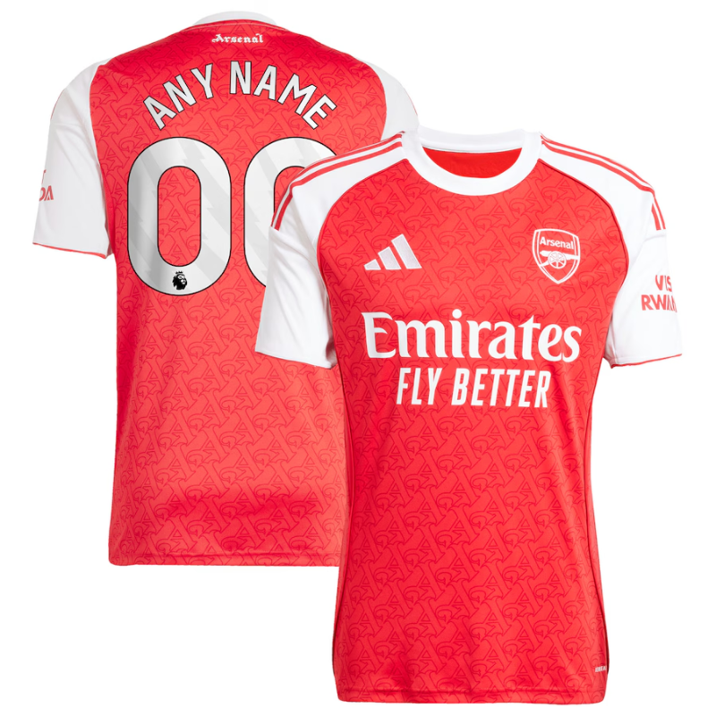 Arsenal adidas 2025/26 Home Custom Jersey - Red Adidas