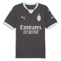 Christian Pulisic AC Milan Puma 2024/25 Third Player Jersey - Charcoal Puma