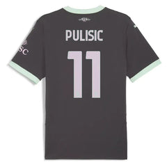 Christian Pulisic AC Milan Puma 2024/25 Third Player Jersey - Charcoal Puma