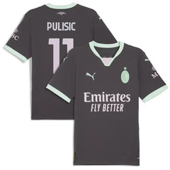Christian Pulisic AC Milan Puma 2024/25 Third Player Jersey - Charcoal Puma