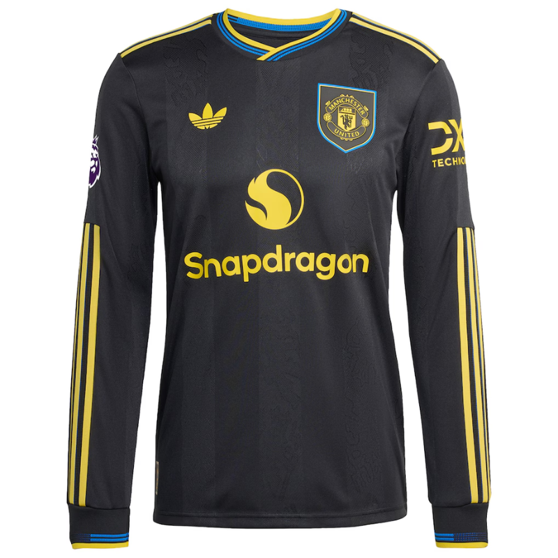 Cristiano Ronaldo Manchester United adidas 2025/26 Third Authentic Long Sleeve Player Jersey - Black