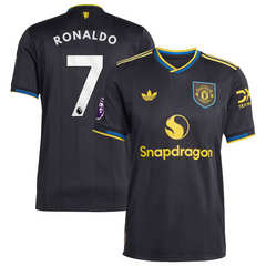 Cristiano Ronaldo Manchester United adidas 2025/26 Third Player Jersey - Black Adidas