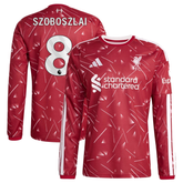 Dominik Szoboszlai Liverpool adidas 2026/27 Home Long Sleeve Jersey - Red