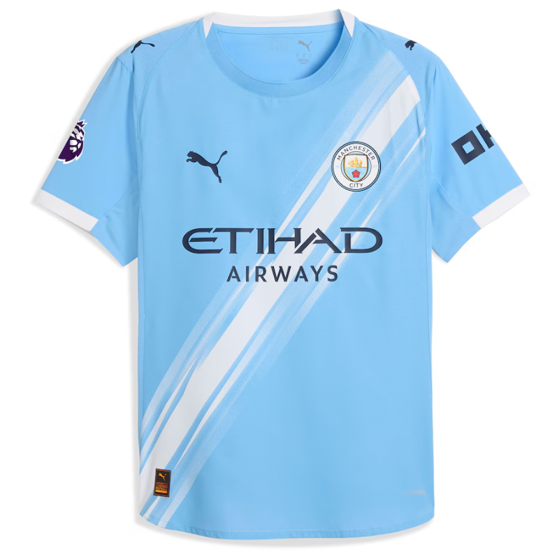 Erling Haaland Manchester City Puma 2025/26 Home Authentic Player Jersey - Sky Blue