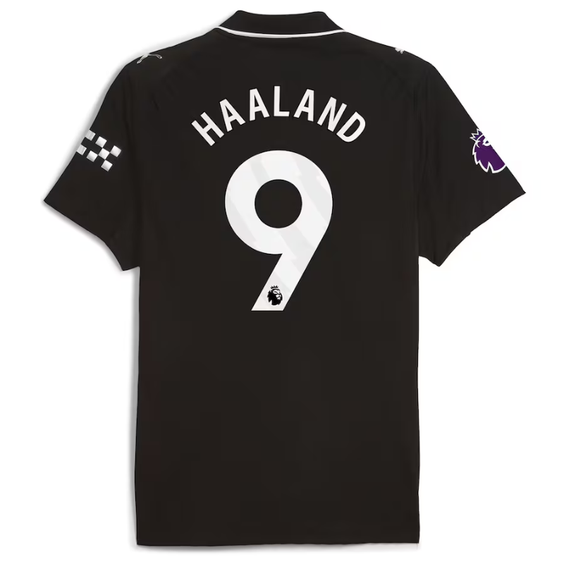 Erling Haaland Manchester City Puma 2025/26 Away Authentic Player Jersey - Black