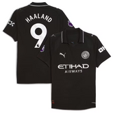 Erling Haaland Manchester City Puma 2025/26 Away Player Jersey - Black Puma