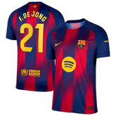 Frenkie de Jong Barcelona Nike 2025/26 Home Jersey - Navy Nike