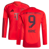 Harry Kane Bayern Munich adidas 2024/25 Home Long Sleeve Player Jersey - Red Adidas