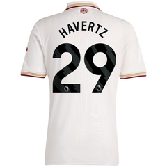 Kai Havertz Arsenal adidas 2025/26 Third Player Jersey - White Adidas