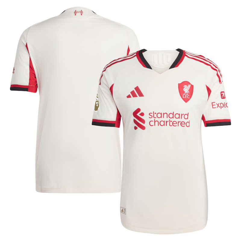 Liverpool adidas 2025/26 Away Authentic Jersey - White Adidas