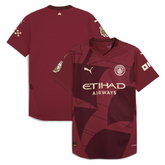 Manchester City Puma 2024/25 Third Authentic Jersey - Burgundy Puma