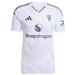 Manchester United adidas 2025/26 Away Custom Jersey - White Adidas