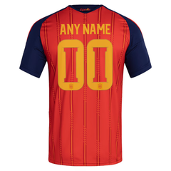 Red and Navy Custom Football Shirt – Slim Fit Pro-Style Matchday Performance Top