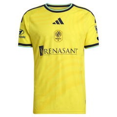 Yellow and Electric Blue Football Shirt – Slim Fit Pro-Style Matchday Performance Top (Nashville)