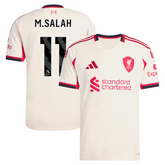 Mohamed Salah Liverpool adidas 2025/26 Away Player Jersey - White Adidas