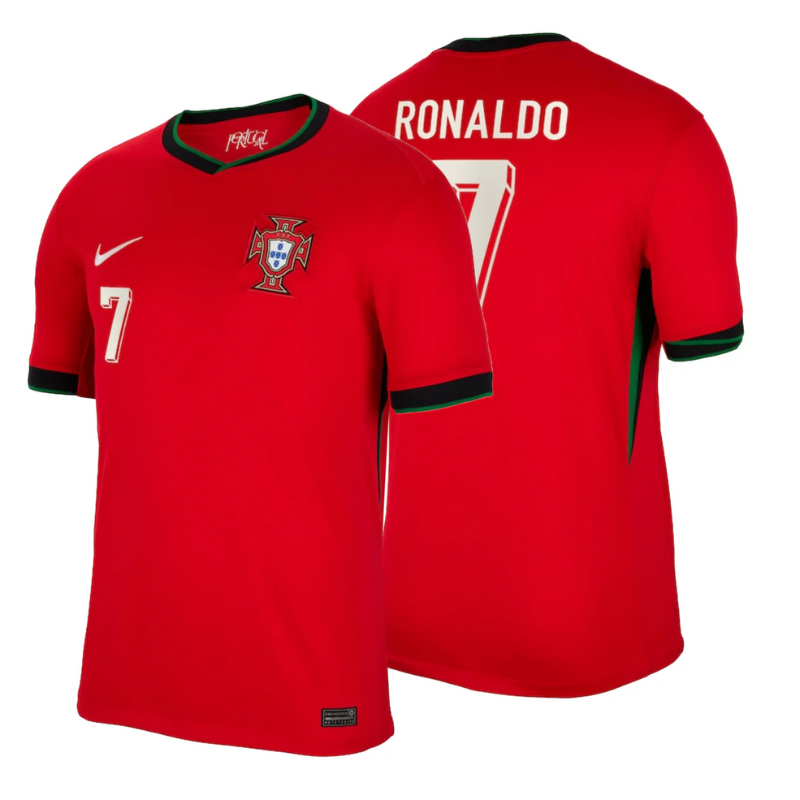 Portugal Nike Home 2024-2025 Ronaldo 7 Jersey - Red Nike