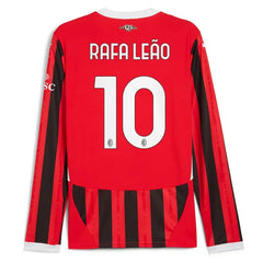 Rafael Leão AC Milan Puma 2024/25 Home Long Sleeve Player Jersey - Red Puma