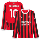 Rafael Leão AC Milan Puma 2024/25 Home Long Sleeve Player Jersey - Red Puma