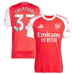 Riccardo Calafiori Arsenal adidas 2025/26 Home Player Jersey - Red Adidas