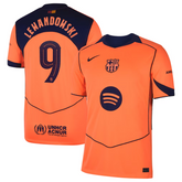 Robert Lewandowski Barcelona Nike 2025/26 Third Player Jersey - Orange Nike