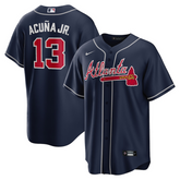 Ronald Acuna Jr. Atlanta Braves Nike Alternate Player Name Jersey - Navy Nike
