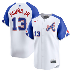 Ronald Acuña Jr. Atlanta Braves Nike City Connect Limited Jersey - White Nike