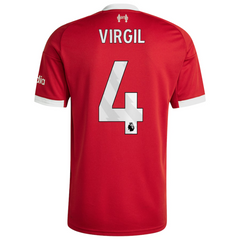 Virgil van Dijk Liverpool adidas 2025/26 Home Jersey - Red Adidas