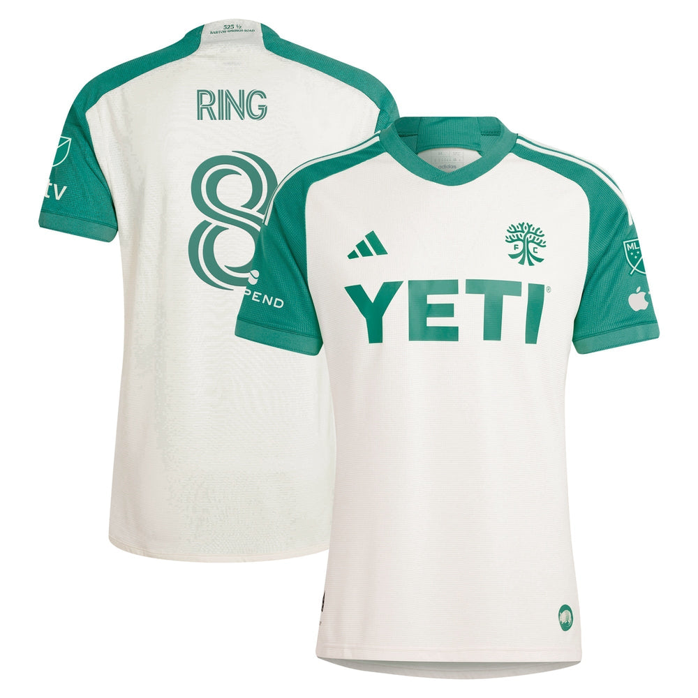 Alexander Ring Austin FC adidas 2024 The Armadillo Kit Authentic Player Jersey – Tan adidas