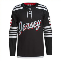 Jack Hughes New Jersey Devils adidas Alternate Primegreen Authentic Player Jersey - Black adidas