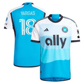 Kerwin Vargas Charlotte FC adidas 2024 The Carolina Kit: Explore Authentic Player Jersey - Blue adidas