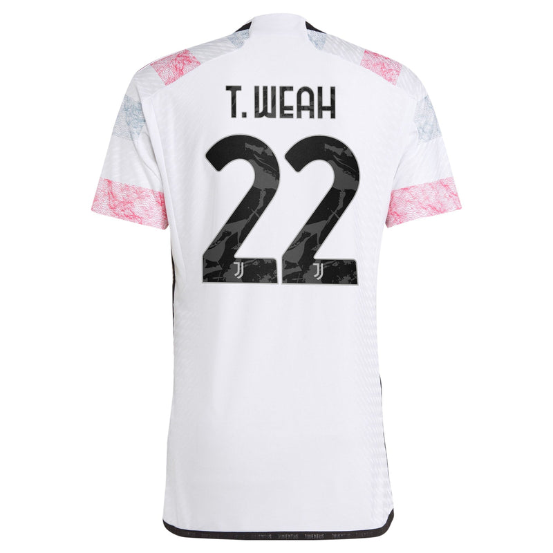 Timothy Weah Juventus adidas 2023/24 Away Authentic Jersey - White