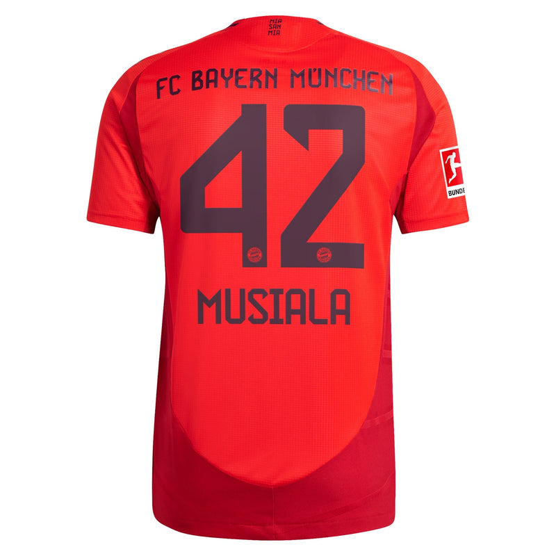 Jamal Musiala Bayern Munich adidas 2024/25 Home Authentic Player Jersey - Red