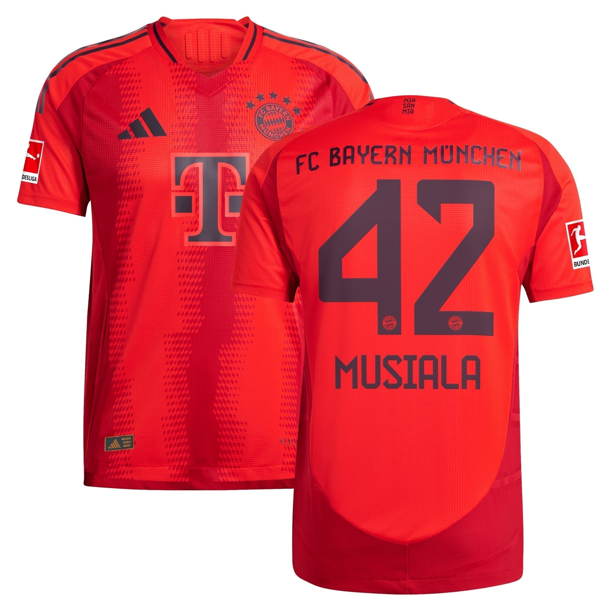 Jamal Musiala Bayern Munich adidas 2024/25 Home Authentic Player Jersey - Red adidas