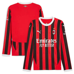 AC Milan Puma 2024/25 Home Long Sleeve Jersey - Red Puma