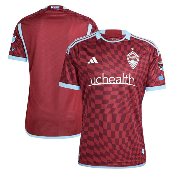 Colorado Rapids Adidas 2024 One Flag Kit Authentic Jersey - Burgundy