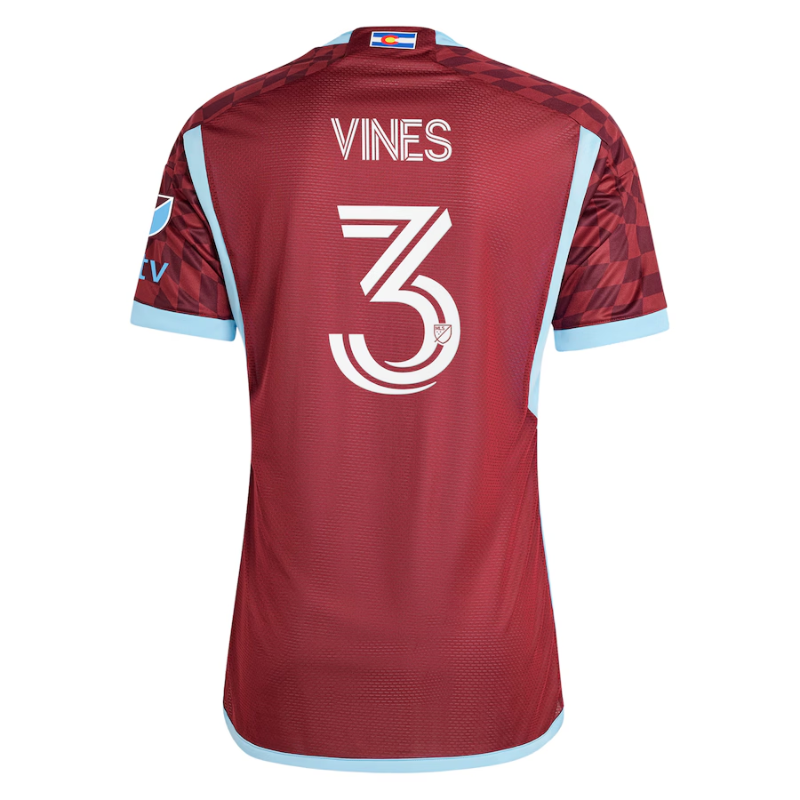 Sam Vines Colorado Rapids adidas 2024 One Flag Kit Authentic Player Jersey - Burgundy