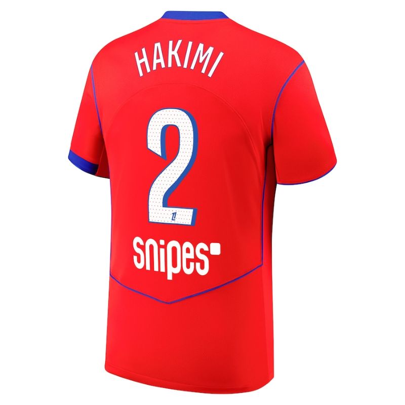 Achraf Hakimi Paris Saint-Germain 2025/26 Third Match Player Jersey - Red