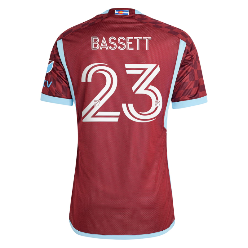 Cole Bassett Colorado Rapids Adidas 2024 One Flag Kit Authentic Player Jersey - Burgundy