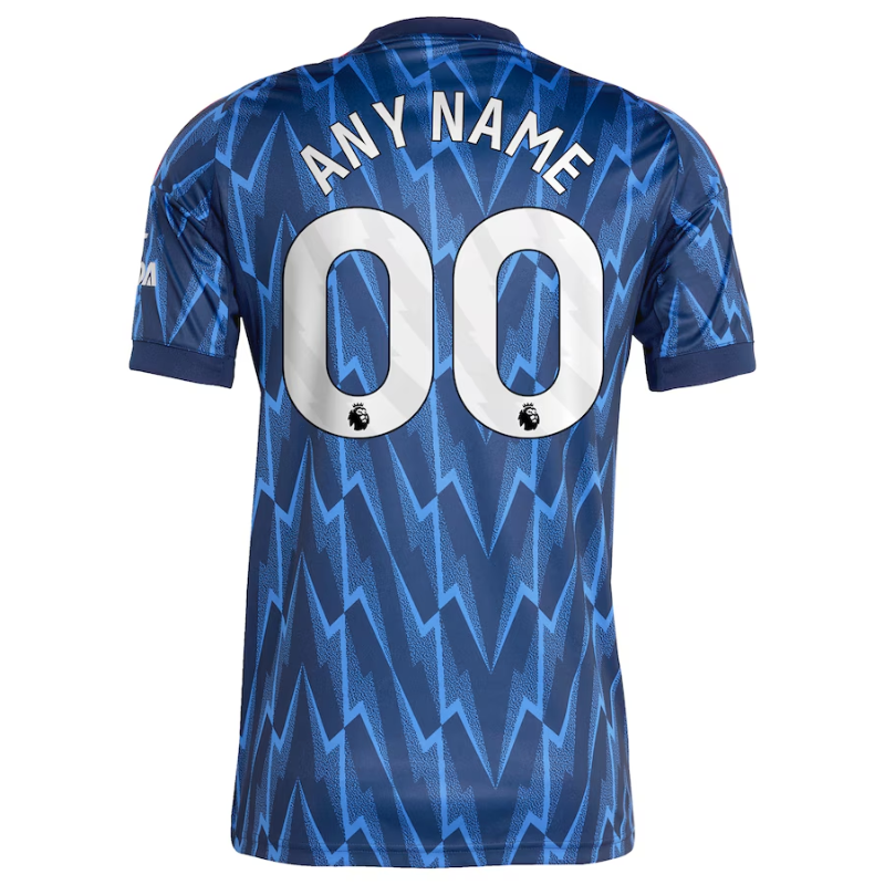 Arsenal adidas 2025/26 Away Custom Jersey - Blue Adidas