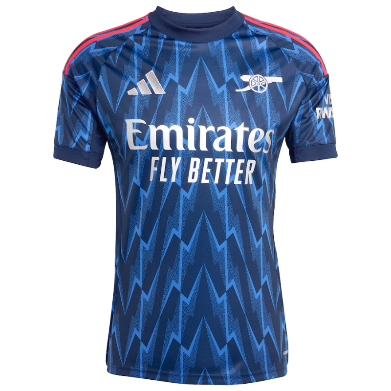 Arsenal adidas 2025/26 Away Custom Jersey - Blue Adidas