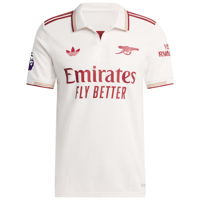 Arsenal adidas 2025/26 Third Custom Jersey - White Adidas