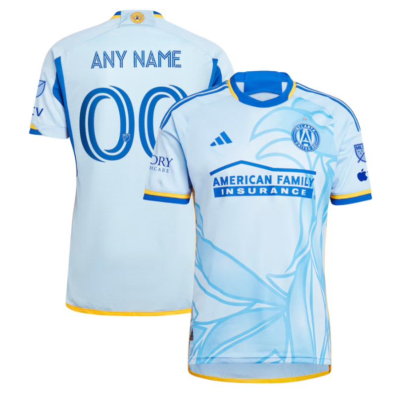 Atlanta United FC adidas 2024 The Resurgens Kit Authentic Custom Jersey - Light Blue adidas