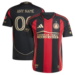 Atlanta United FC adidas 2025 The Connector Authentic Custom Jersey - Black adidas