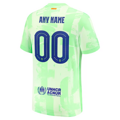 Barcelona Nike 2024/25 Third Custom Jersey - Yellow Nike