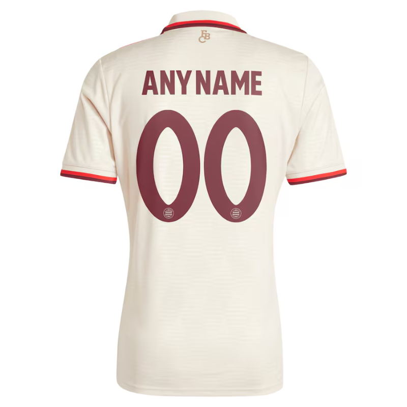 Bayern Munich adidas 2024/25 Third Custom Jersey - Cream